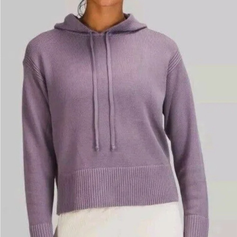 Lululemon Double knit sweater hoodie- dark lavender
